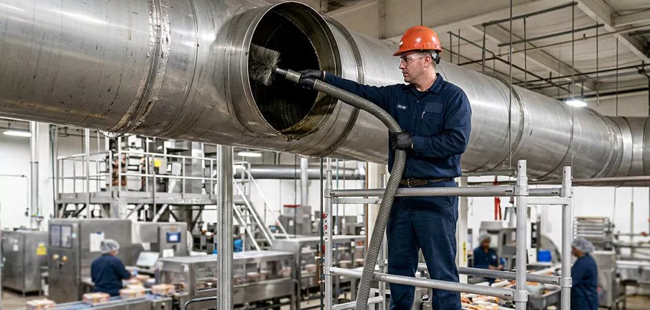 Food Processing Facility Duct Cleaning in Passaic